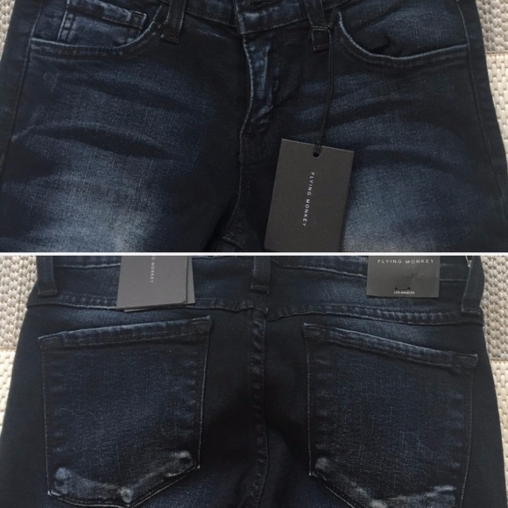 NWT Deep Dark Fade Skinny Jeans Size 26 - Picture 5 of 6